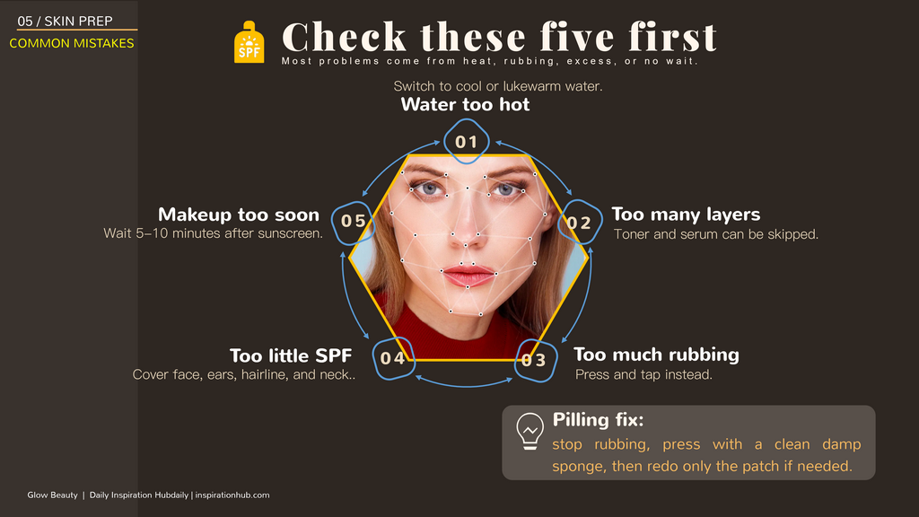 Check these five common prep mistakes first